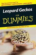 Leopard Geckos For Dummies (Palika Liz)(Paperback)