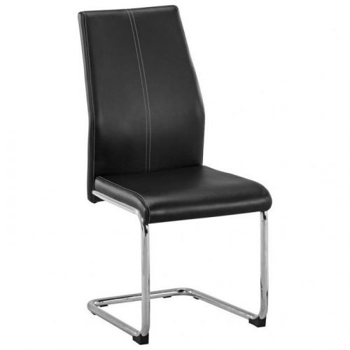 Pohupovací Židle Černá Barvy Chromu Carryhome