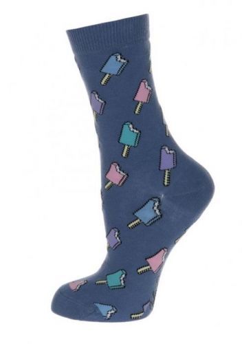 Dámské ponožky John Frank WJFLSFUN19-07 - UNI - Modrá