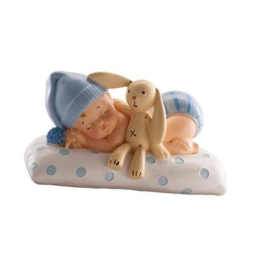 Figurka na dort spící miminko chlapeček - Dekora