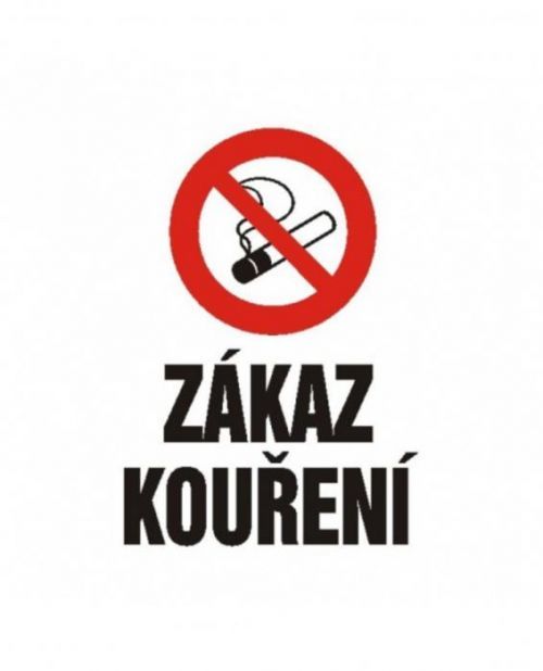 Bezpečnostní značky 4202N A4 plast Zákaz kouření