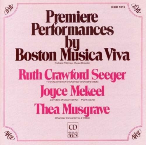 Premiere Performances (Boston Musica Viva) (CD / Album)