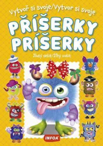 Vytvoř si svoje příšerky - Žlutý sešit / Vytvor si svoje príšerky - Žľtý zošit + samolepky