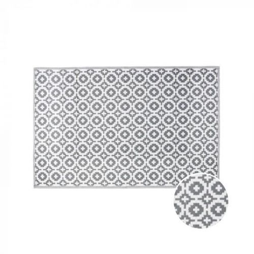 COLOUR CLASH Venkovní koberec mozaika 150 x 90 cm - šedohnědá