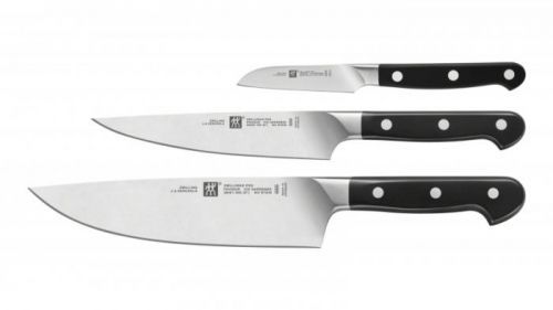 Pro set nožů 3 ks - nůž na zeleninu 9 cm, plátkovací 16 cm, kuchařský 20 cm - Zwilling