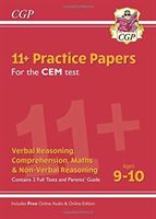 New 11+ CEM Practice Papers - Ages 9-10 (with Parents' Guide & Online Edition) (CGP Books)(Paperback / softback)