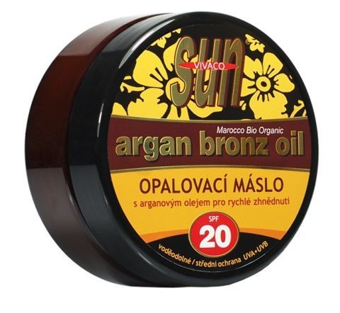 Vivaco Opalovací máslo s bio arganovým olejem SPF 25 SUN VITAL 200 ml
