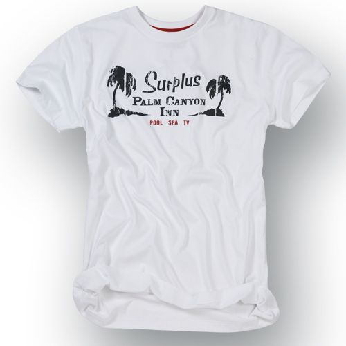Tričko Surplus Palm - bílé, S