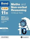 Bond 11+: Maths & Non-Verbal Reasoning: 10 Minute Tests - 10-11 Years (Hughes Michellejoy)(Paperback)