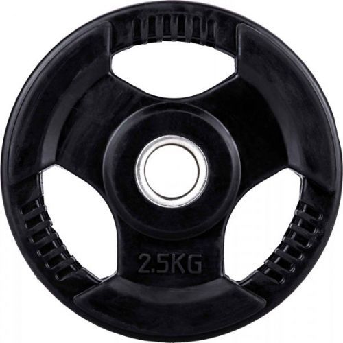 Fitforce PLR 2,5KG 30MM černá 2.5 kg - Pogumovaný nakládací kotouč