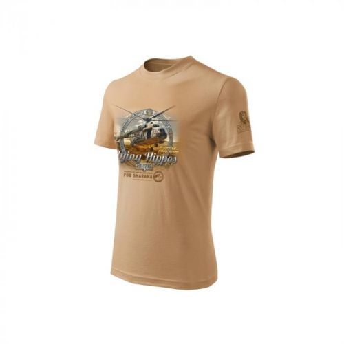 Triko Antonio s vrtulníkem Mi-171Š - béžové, XL