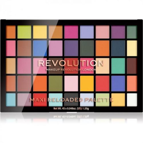 Makeup Revolution Maxi Reloaded Palette paletka pudrových očních stínů