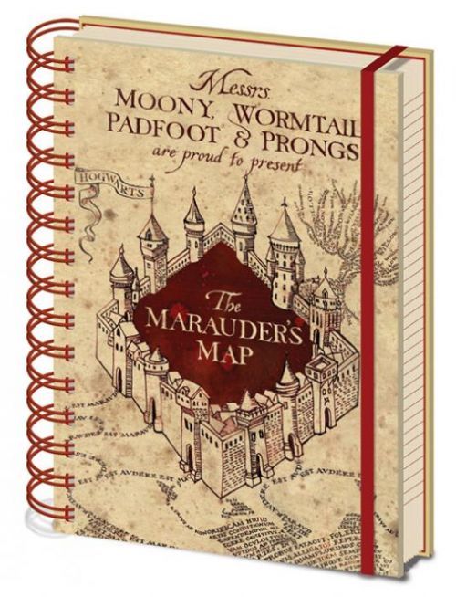 PYRAMID Zápisník Harry Potter - The Marauders Map