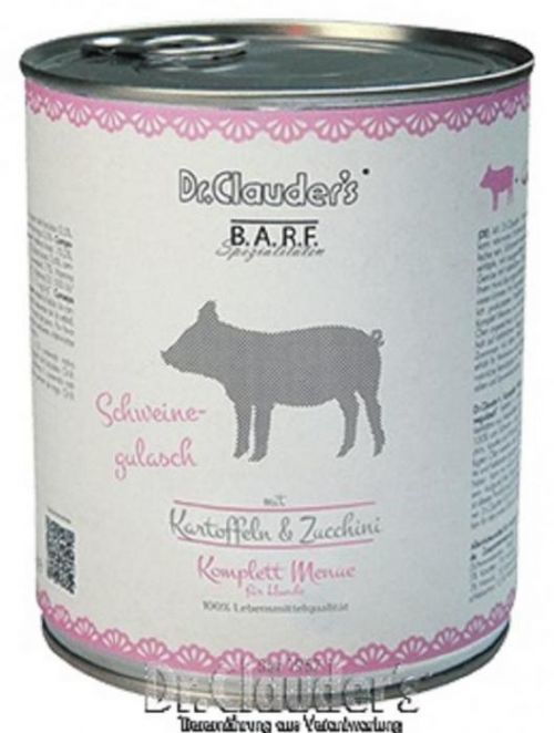 Dr.Clauder's BARF Komplettmenue Schweinegulasch 800g