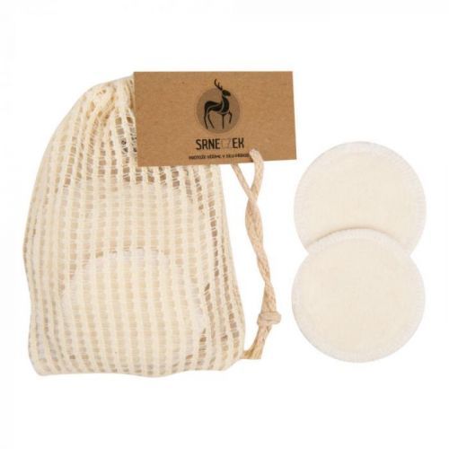 Odličovací tampony pratelné 2 kusy z Bio bavlny a bambusu SRNECZEK
