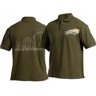 Polotričko DOC-Fishing s potiskem EVOLUTION - khaki, velikost XL