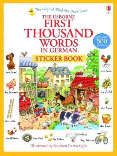 First Thousand Words in German Sticker Book (Amery Heather)(Paperback)
