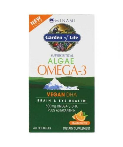 Minami Nutrition Omega - 3 Vegan DHA z mořské řasy 60tbl.