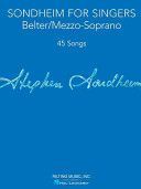 Sondheim for Singers - Belter/Mezzo-Soprano(Paperback)