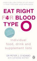 Eat Right for Blood Type O - Individual Food, Drink and Supplement Lists (D'Adamo Dr. Peter J.)(Paperback)