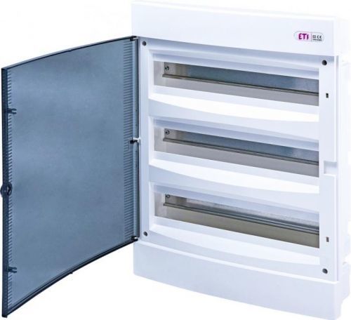 Rozvodnice ETI ECM 3x18PT, zapuštěná, IP 40, plast
