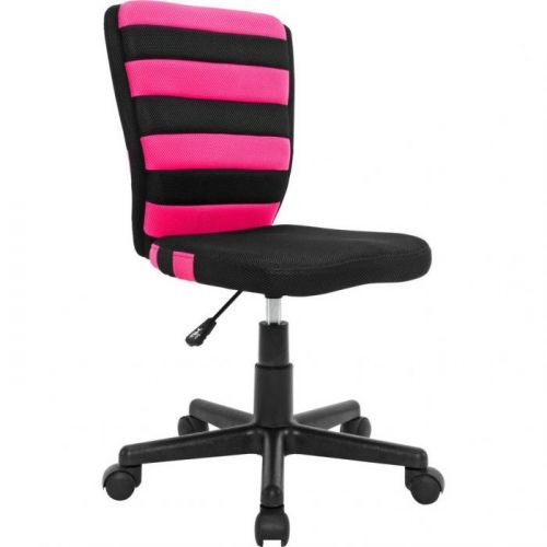 Otočná Židle Pro Mladé Černá Pink Síťovina Carryhome