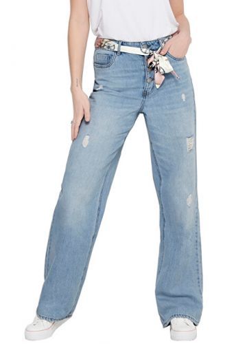 ONLY Dámské džíny ONLMOLLY HW WIDE LB DNM JEANS BJ Light Blue Denim 29/32