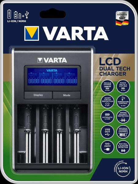 Varta Lcd Dual Tech Charger Empty r2u 57676101401