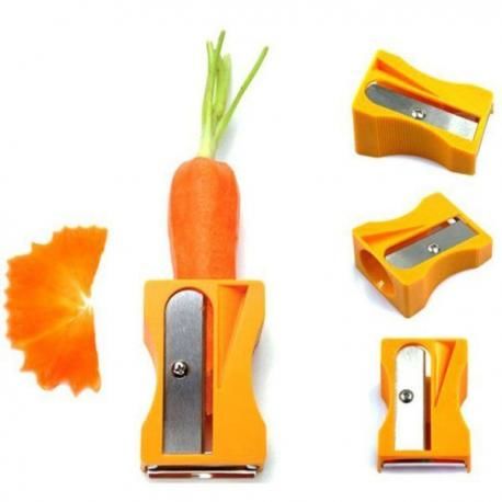 Ořezávátko a škrabka na mrkev a zeleninu - Žlutá  DZ66365