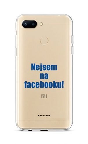 Kryt TopQ Xiaomi Redmi 6 silikon Nejsem na Facebooku 42890