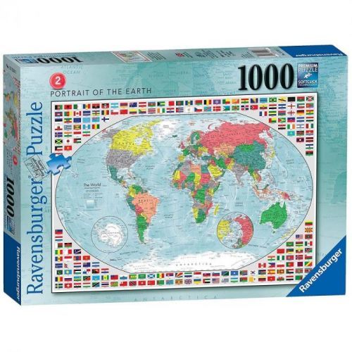 Ravensburger puzzle Portrét Země 1000 dílků