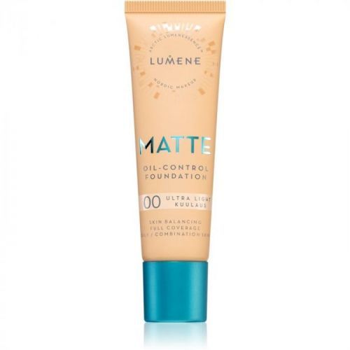 Lumene Matte Oil-Control Foundation fluidní make-up pro mastnou a smíšenou pleť odstín 00 Ultra Light