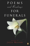 Poems and Readings for Funerals (Watson Julia)(Paperback)