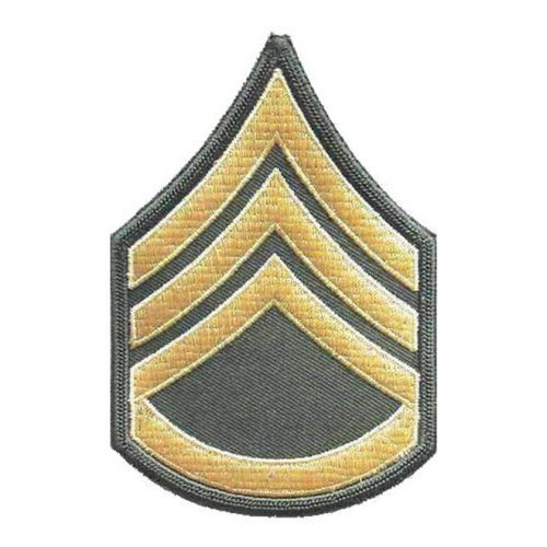 Nášivka: Hodnost US ARMY rukávová Staff Sergeant béžová | hnědá