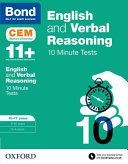 Bond 11+: English & Verbal Reasoning: 10 Mintue Tests - 10-11 Years (Hughes Michellejoy)(Paperback)