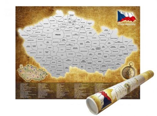 Stírací mapa České republiky