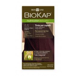 BIOKAP Nutricolor Delicato 5.50 Hnědá - světlý mahagon barva na vlasy 140 ml