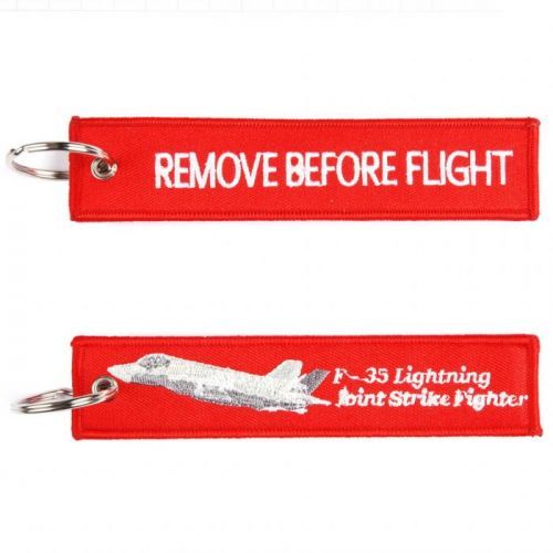 Přívěsek na klíče Fostex Remove before flight F-35 Lightning 2