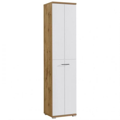 Šatní Skříň Bílá Barvy Dubu Xora