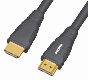 PremiumCord Kabel HDMI A - HDMI A M/M 1m zlac. kon.,verze HDMI 1.3b