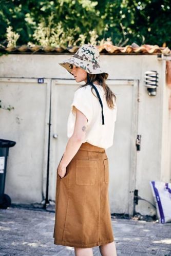 G.o.D. W-Worker Skirt Cotton Twill Tabacco M