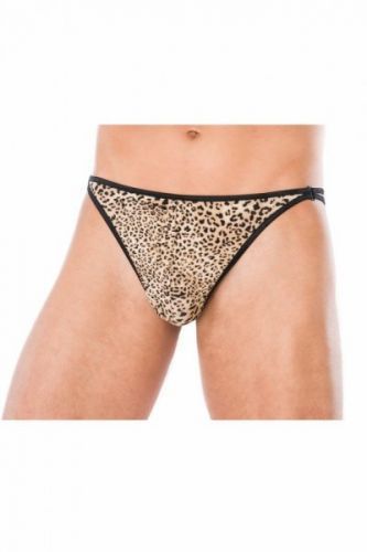 Andalea MC/9073 Pánská tanga S/M béžovo-černá