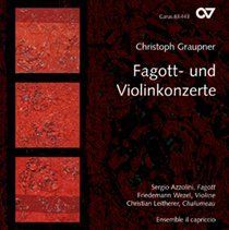 Christoph Graupner: Fagott- Und Violinkonzerte (CD / Album)