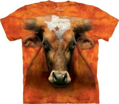 Tričko unisex The Mountain Texas Longhorn - oranžové, S