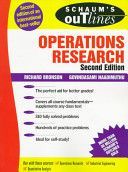Schaum's Outline of Operations Research (Bronson Richard)(Paperback)