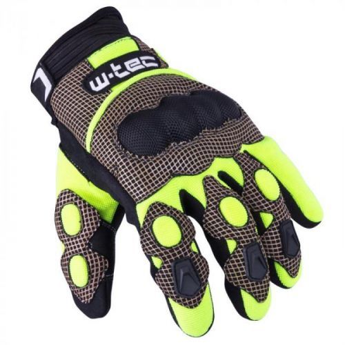 Motokrosové rukavice W-TEC Derex GID-30007 Barva černo-žlutá, Velikost S
