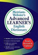 Merriam-Webster s Advanced Learner's English Dictionary (Merriam-Webster)(Paperback)