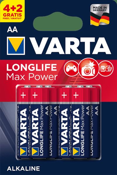 Varta Baterie Longlife Max Power 4+2 Aa 4706101436