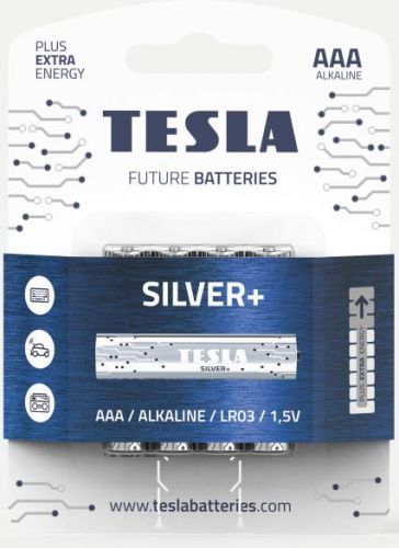 TESLA - baterie AAA SILVER+, 4 ks, LR03 (1099137217)