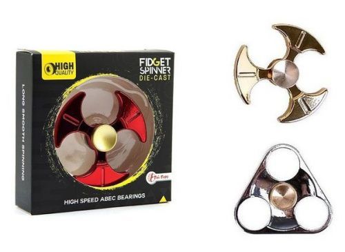 Fidget Spinner kov deluxe Červený trojúhelník